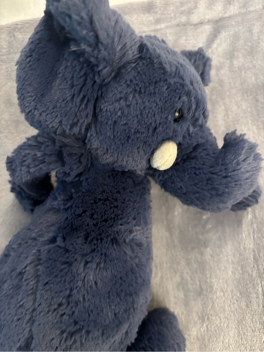 Jellycat Bashful Blue Elephant plush toy stuffed animal - Picture 3 of 4